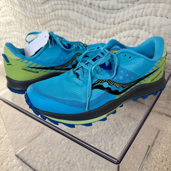 Saucony Shoes - Saucony Peregrine 11 Trail Running Shoes – Women’s 9.5 –Royal, Limelight